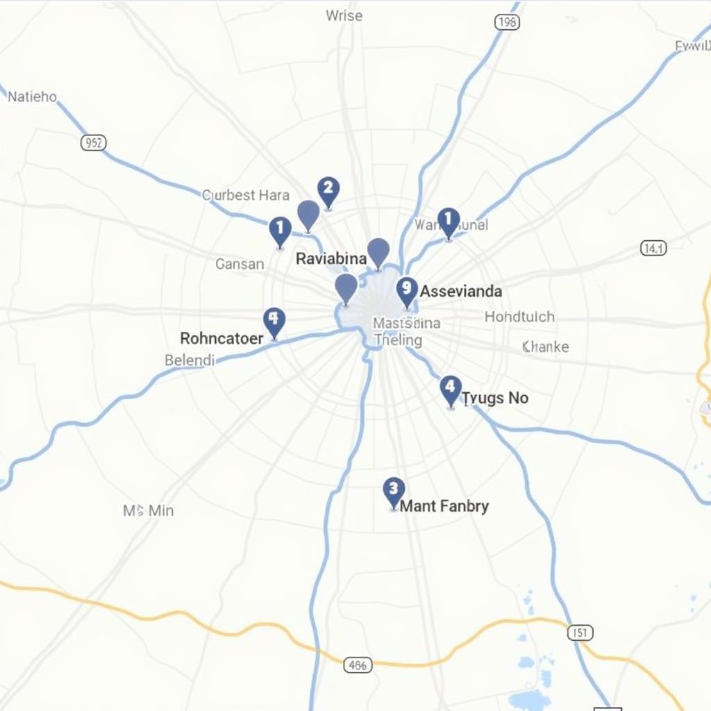 Map of Pasadena Food Pantry Locations