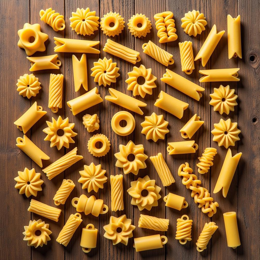 Variety of Pasta Shapes