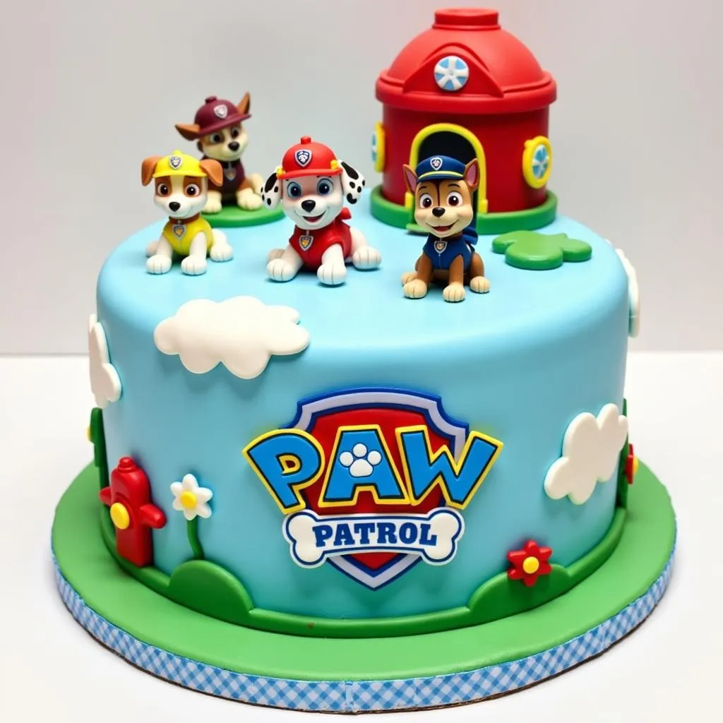 Paw Patrol Themed Birthday Cake