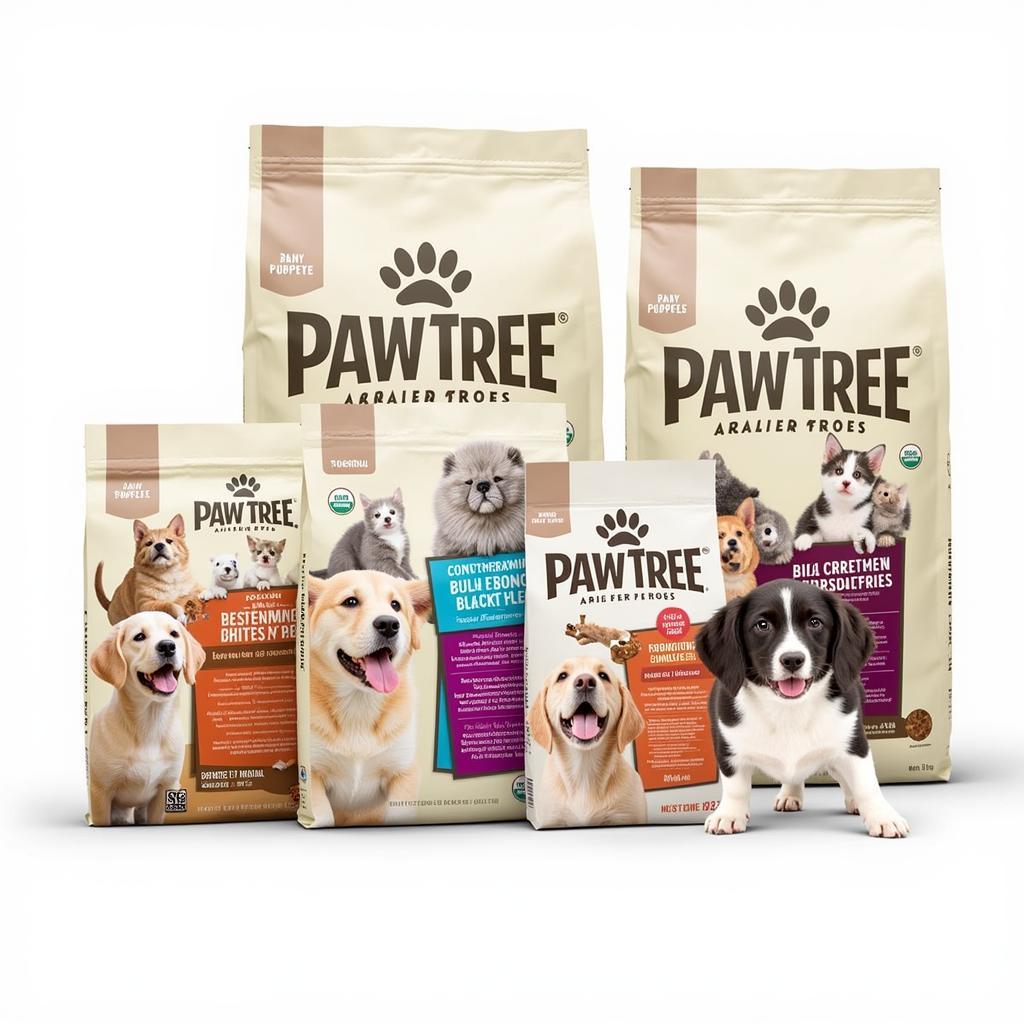 Assortment of PawTree Puppy Food Bags