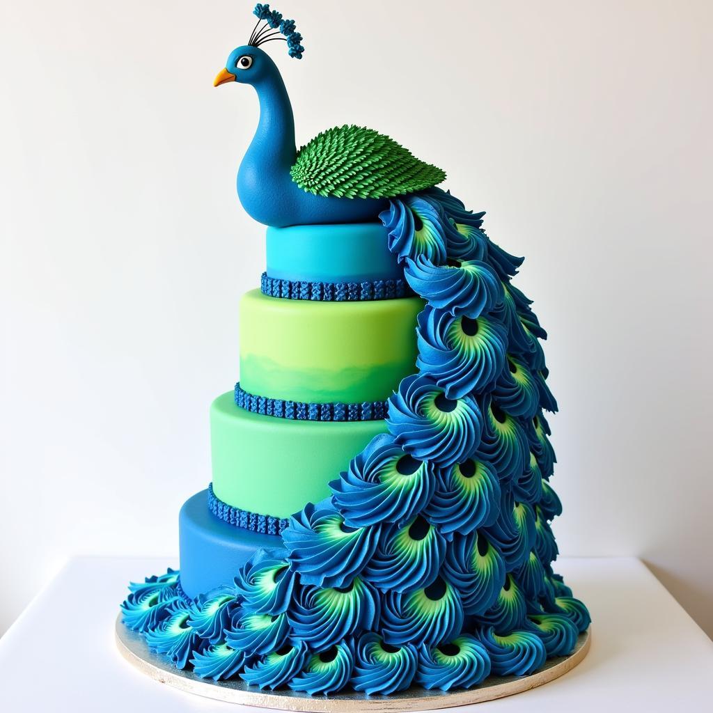 Peacock Cake