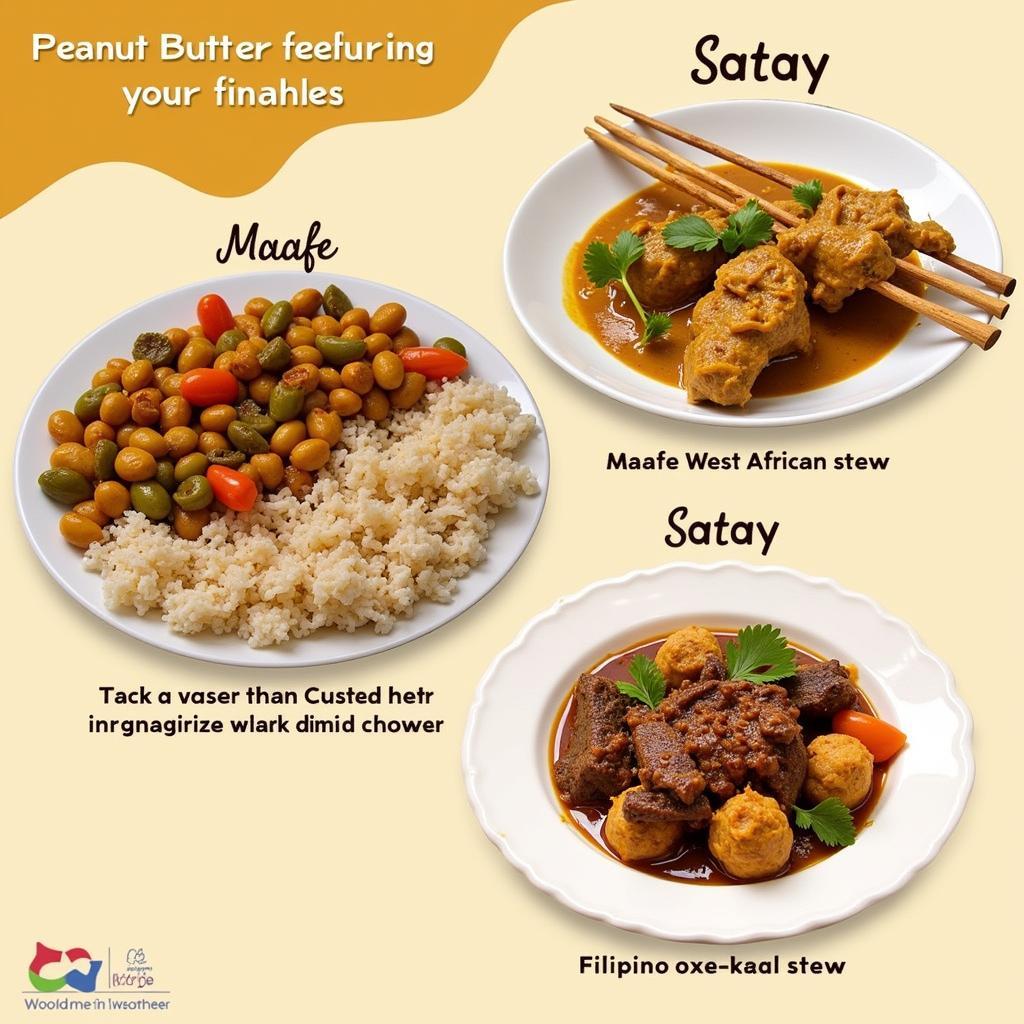 Global Peanut Butter Dishes: Maafe, Satay, and Kare-kare