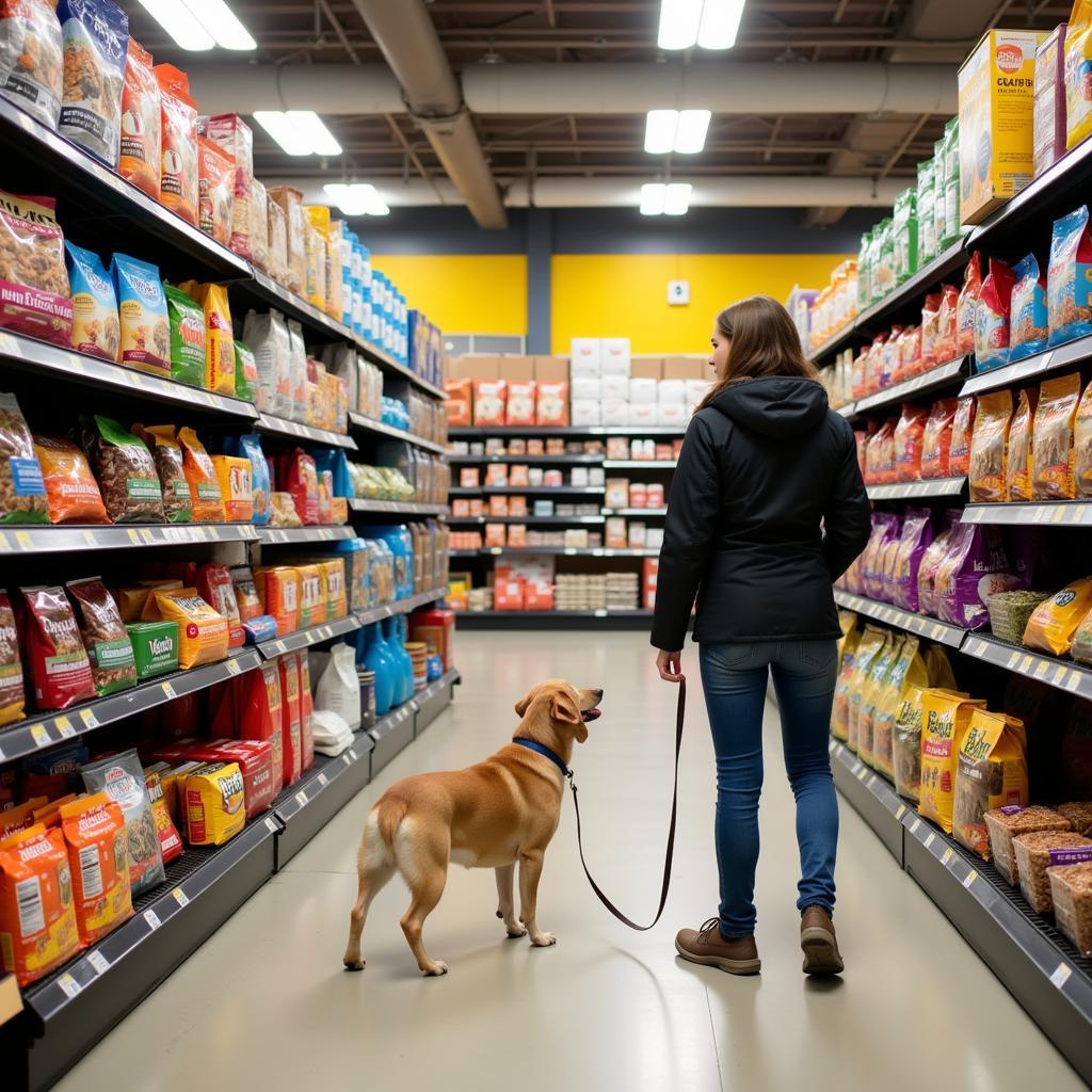 Pet Store Dog Food Aisle