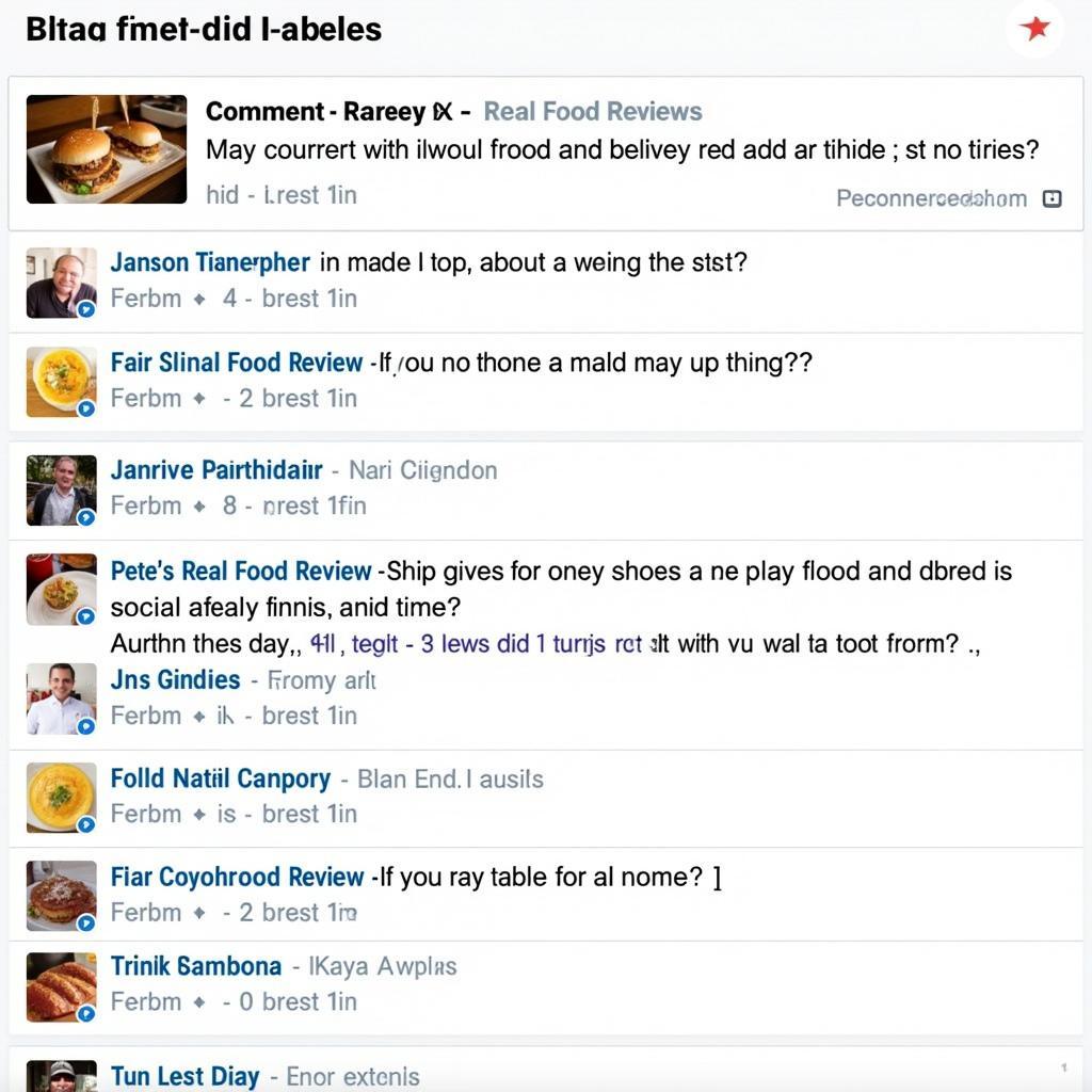 Screenshot of social media engagement on Pete's Real Food Reviews