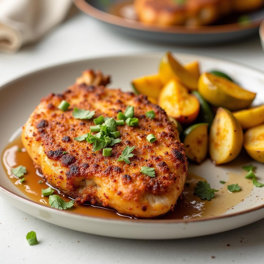 Pettijohns Crusted Chicken with Roasted Vegetables