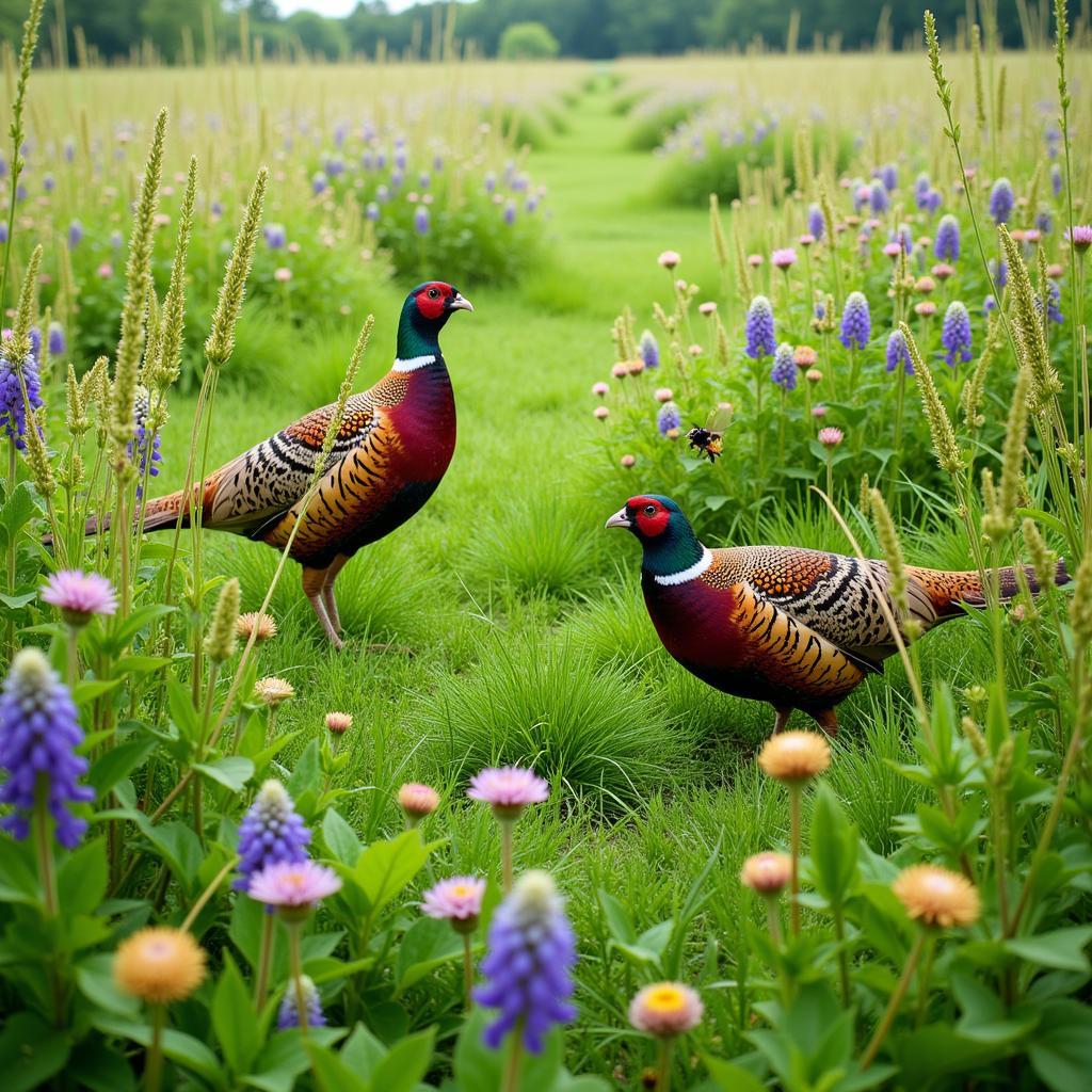 Vibrant Spring Food Plot for Pheasants