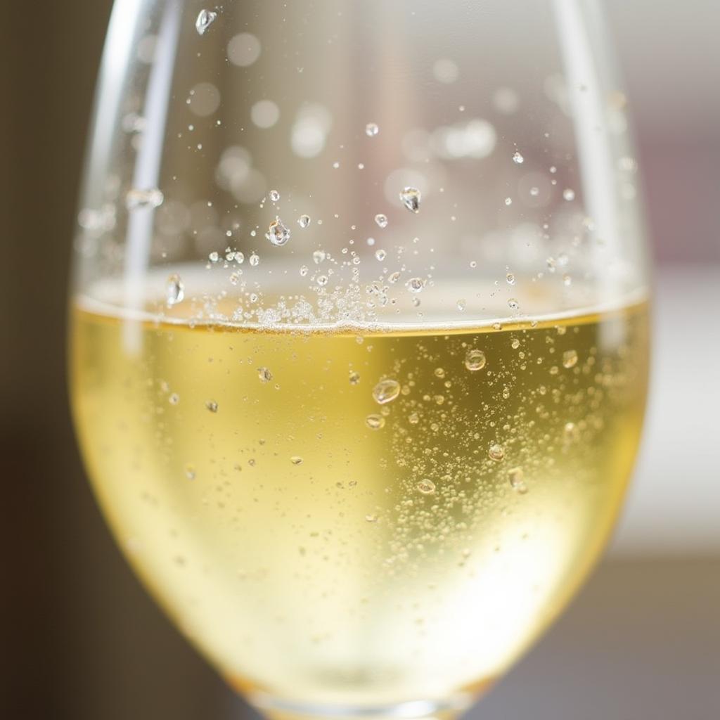 Pinot Blanc wine in a glass