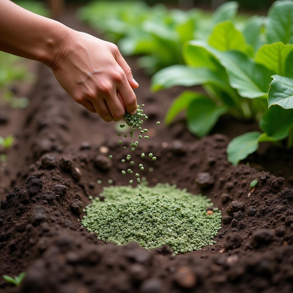 Planting Kale Seeds in a Food Plot