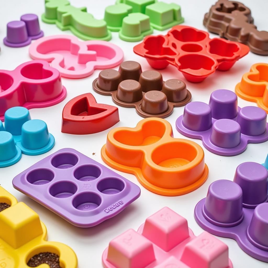 Assortment of Plastic Food Molds