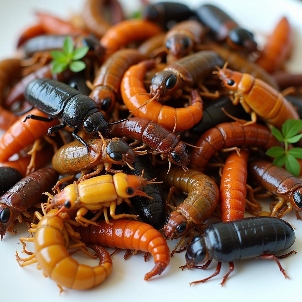 Plate of Exotic Insects