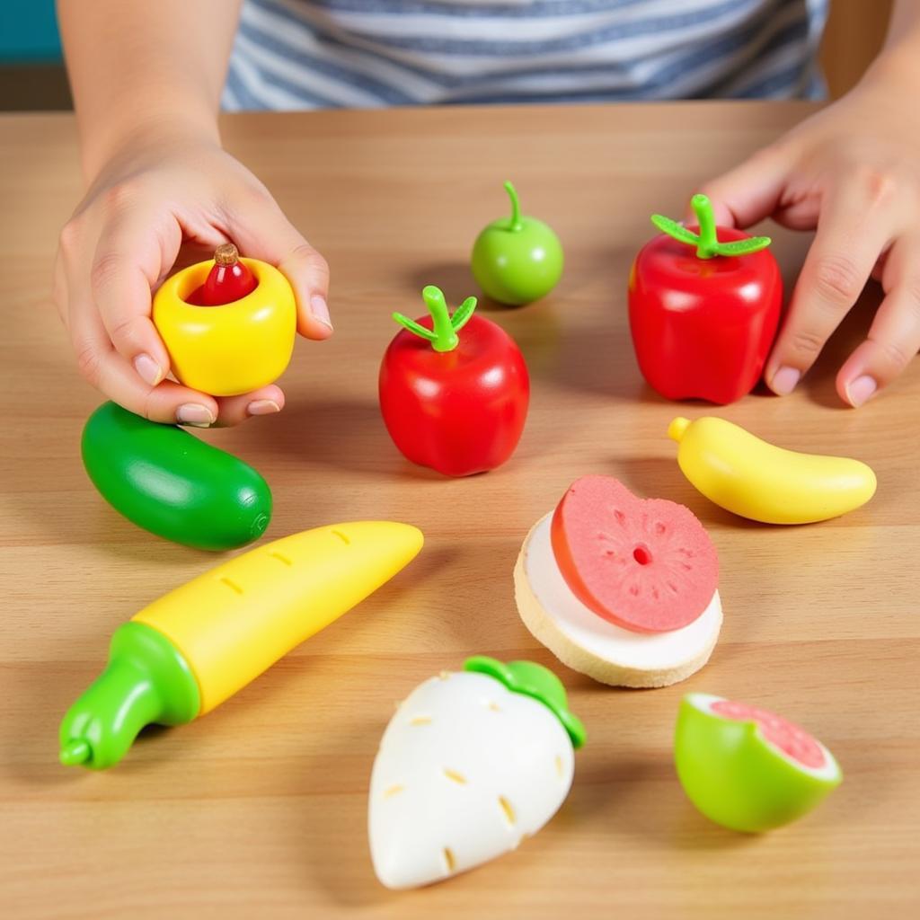 Colorful Play Food Set for Kids