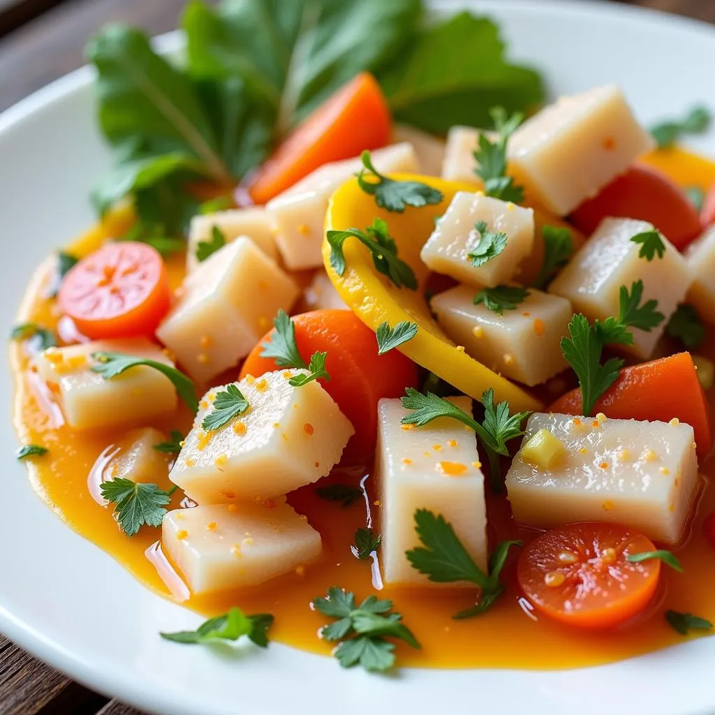 Poisson Cru, a classic French Polynesian dish