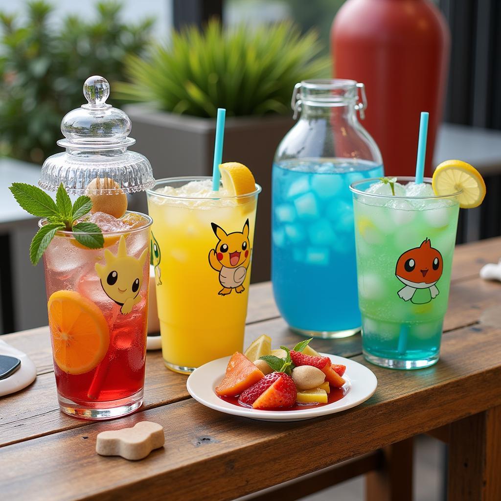 Refreshing Pokemon Party Drink Station