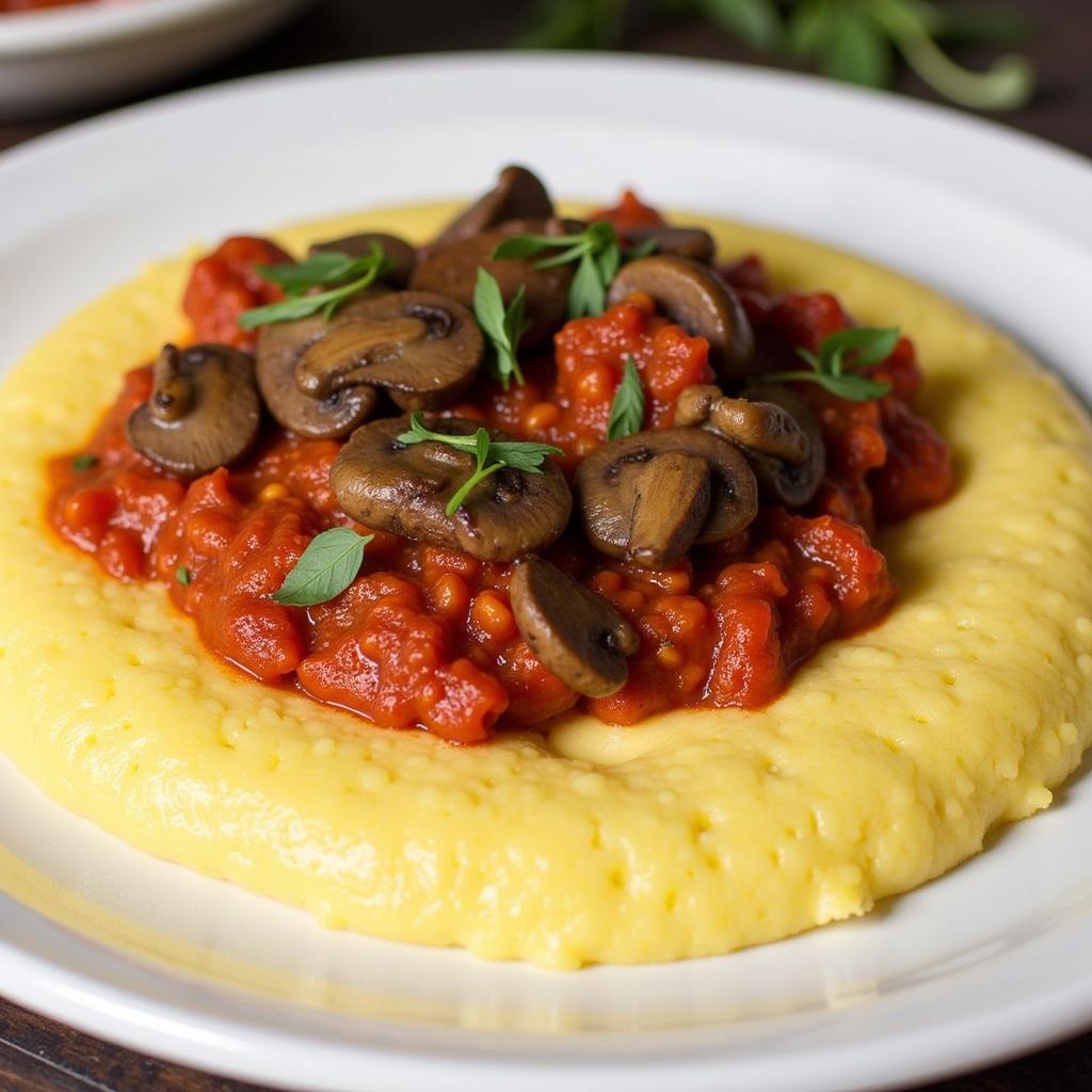 Polenta with Mushroom Ragu