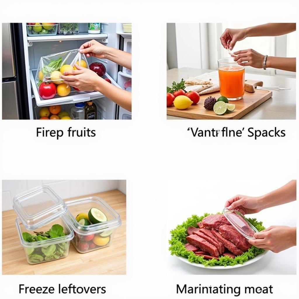 Various Uses of Poly Food Bags in a Kitchen