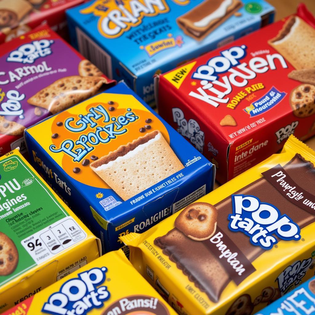 Pop Tarts Variety Pack with Food Label Visible