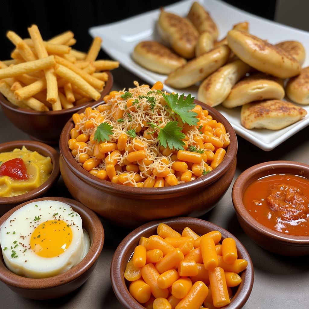 A selection of popular gabo dishes