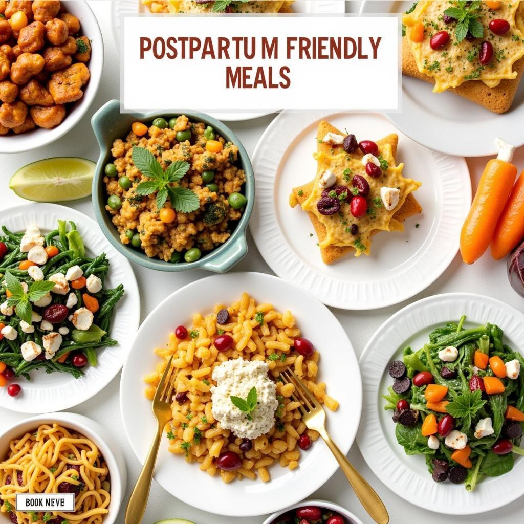 A Variety of Delicious and Nutritious Postpartum Meals