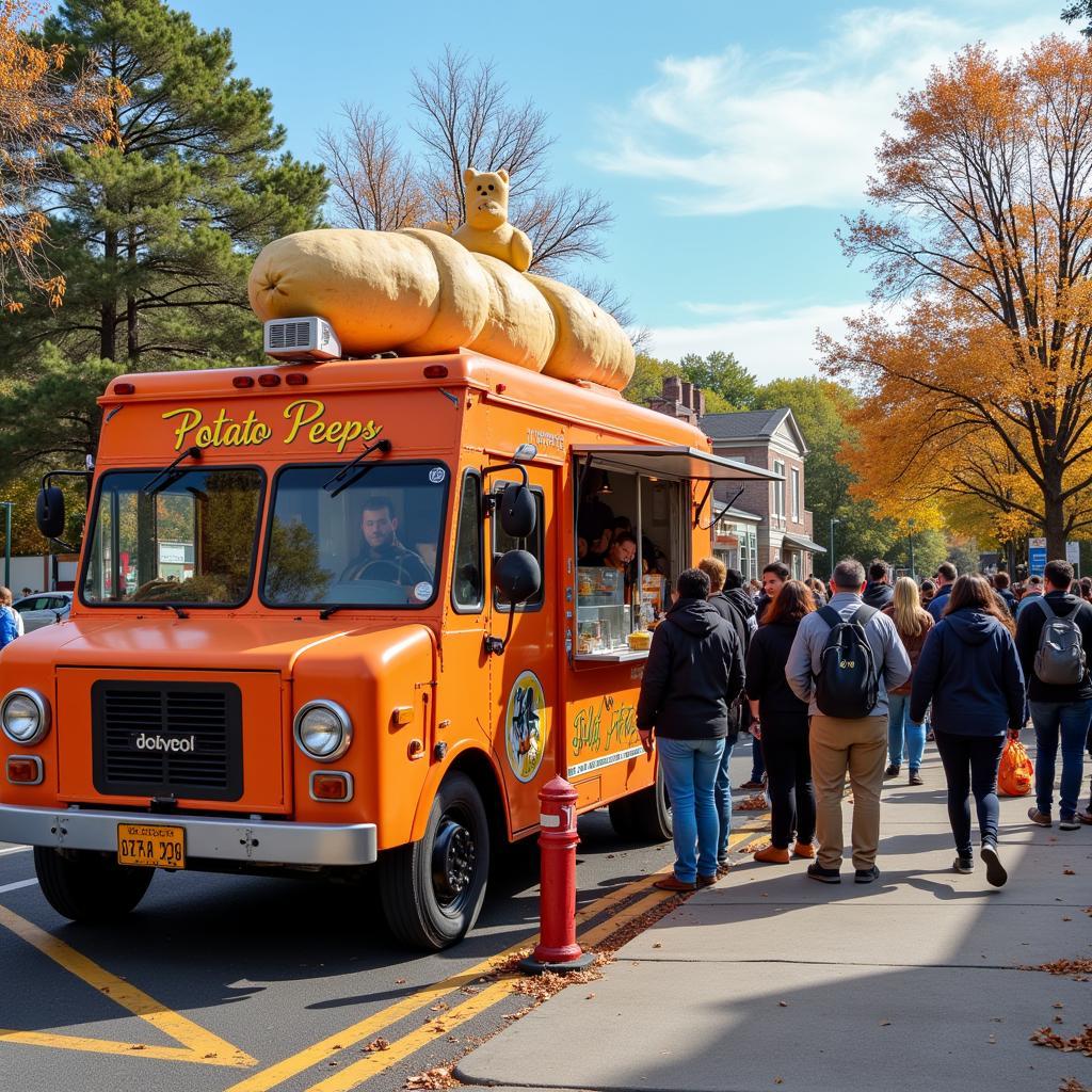 Potato Peeps food truck parked at a local event.