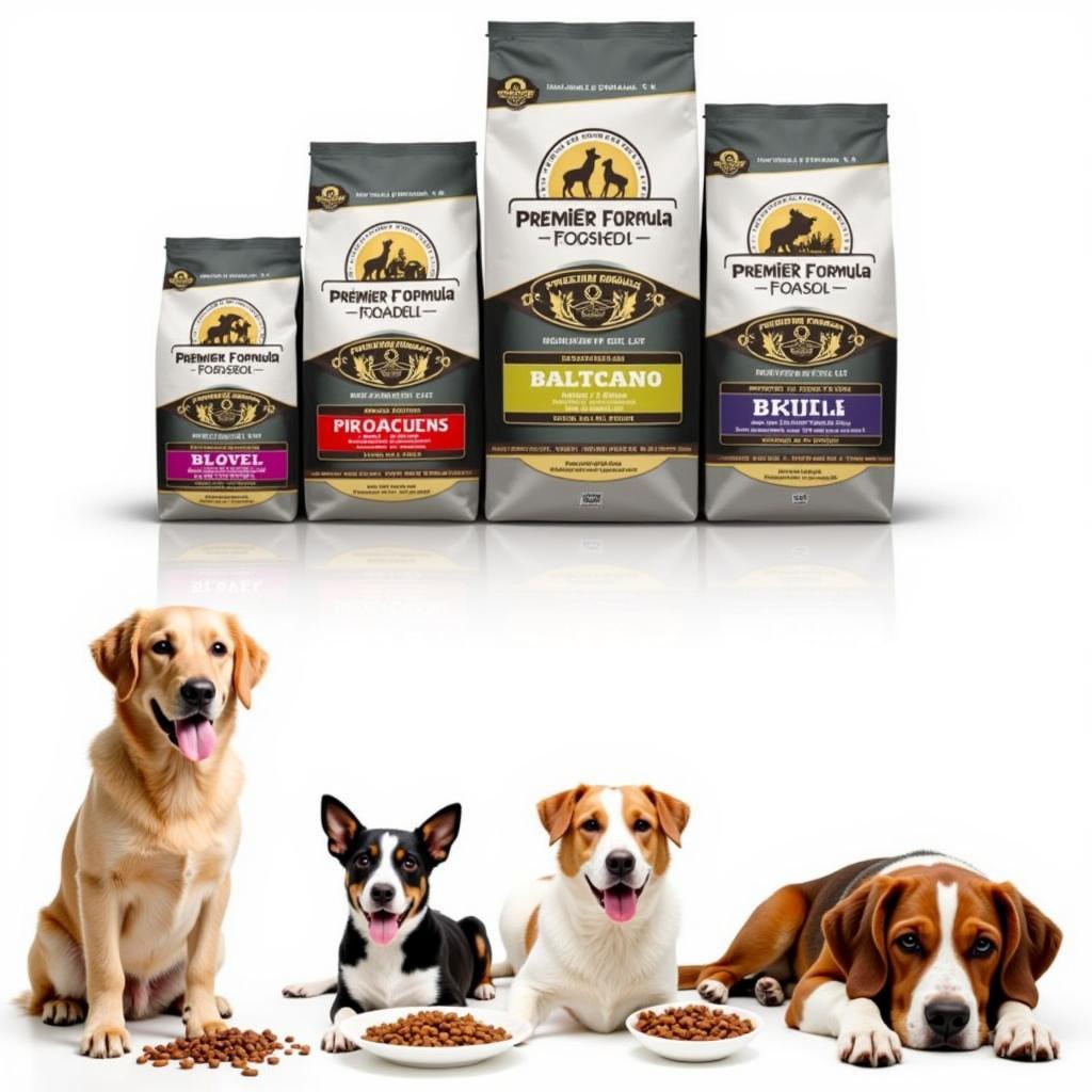 Bags of Premier Formula Dog Food