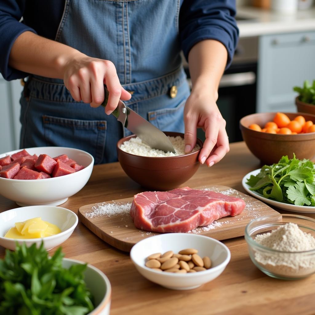 Preparing DIY Raw Dog Food at Home