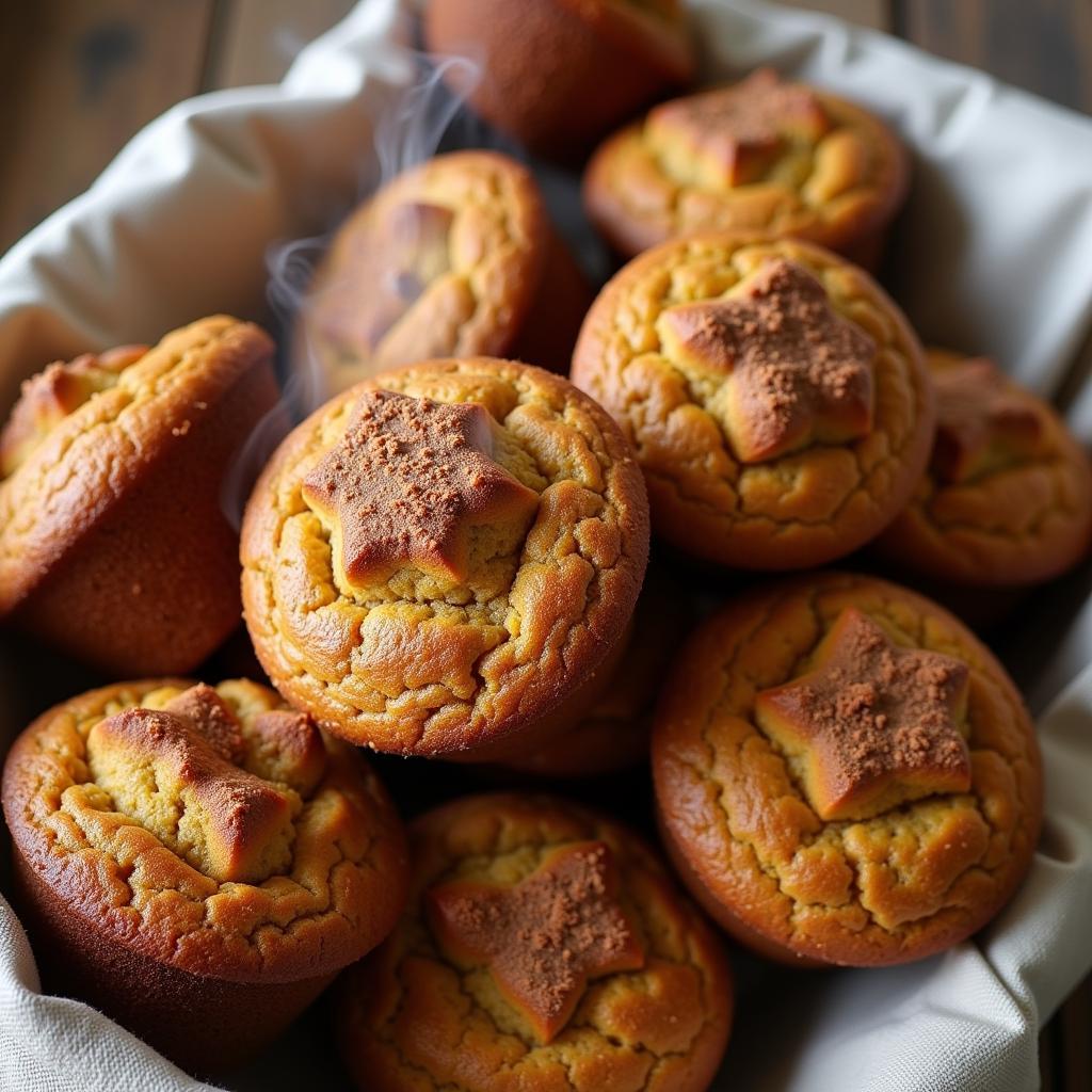 Warm Pumpkin Muffins with Cinnamon Streusel Topping