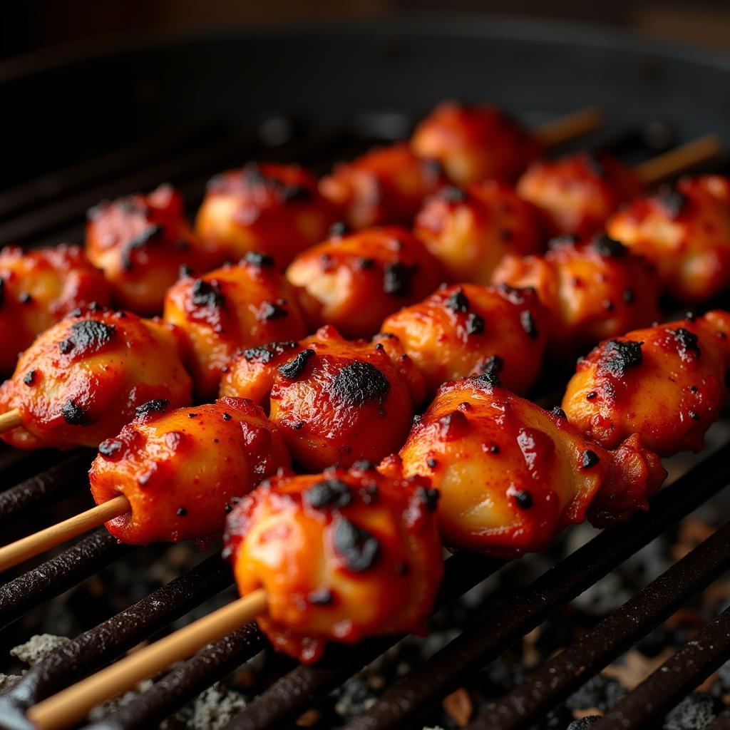 Tandoori Chicken on Skewers