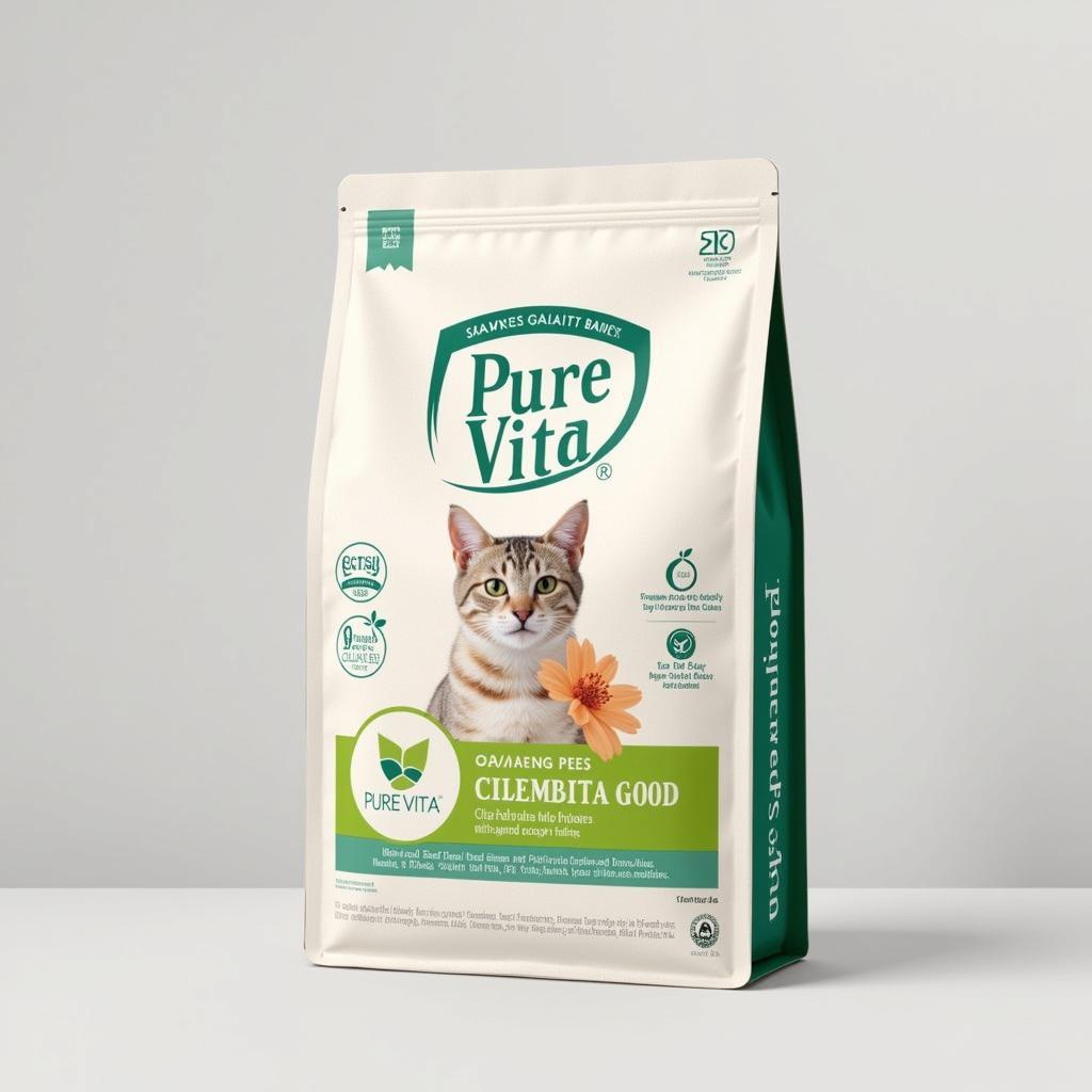 Pure Vita Salmon and Peas Cat Food Bag