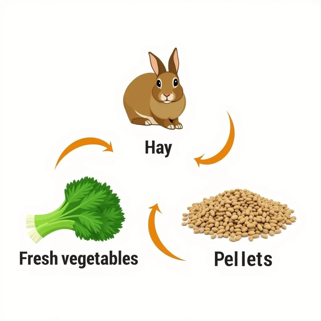 Rabbit Food Triangle Illustration