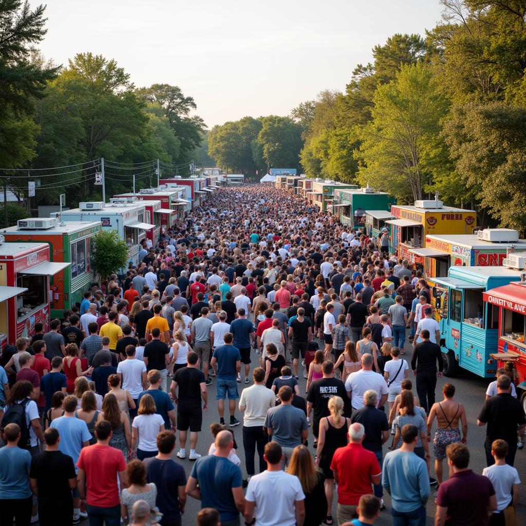 Raleigh Food Truck Rodeo Crowds