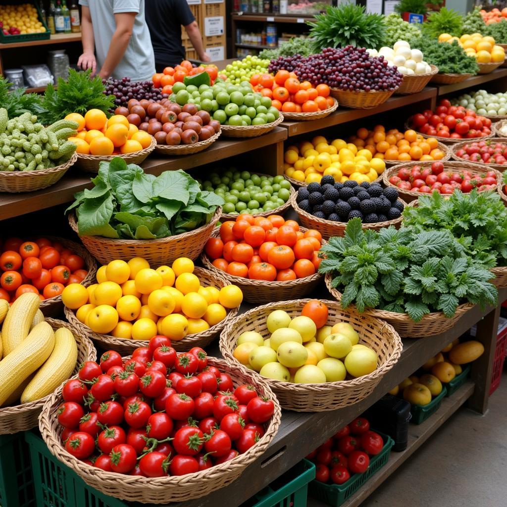 Abundant Fresh Produce in a Raw Food Co-op