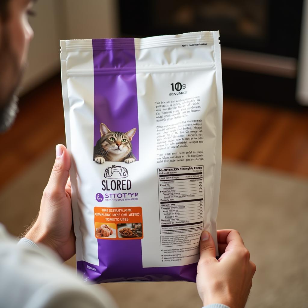 Reading Cat Food Label