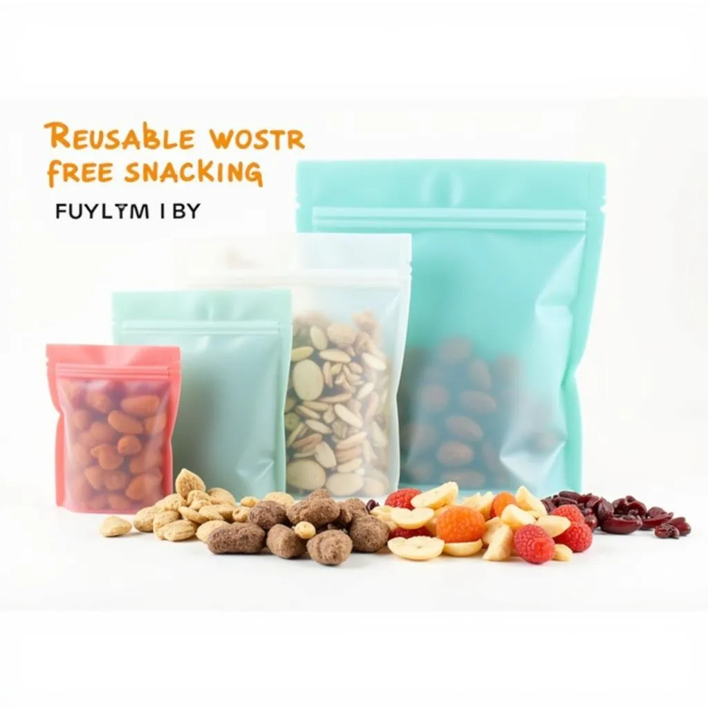 Reusable Food Pouches for Snacks