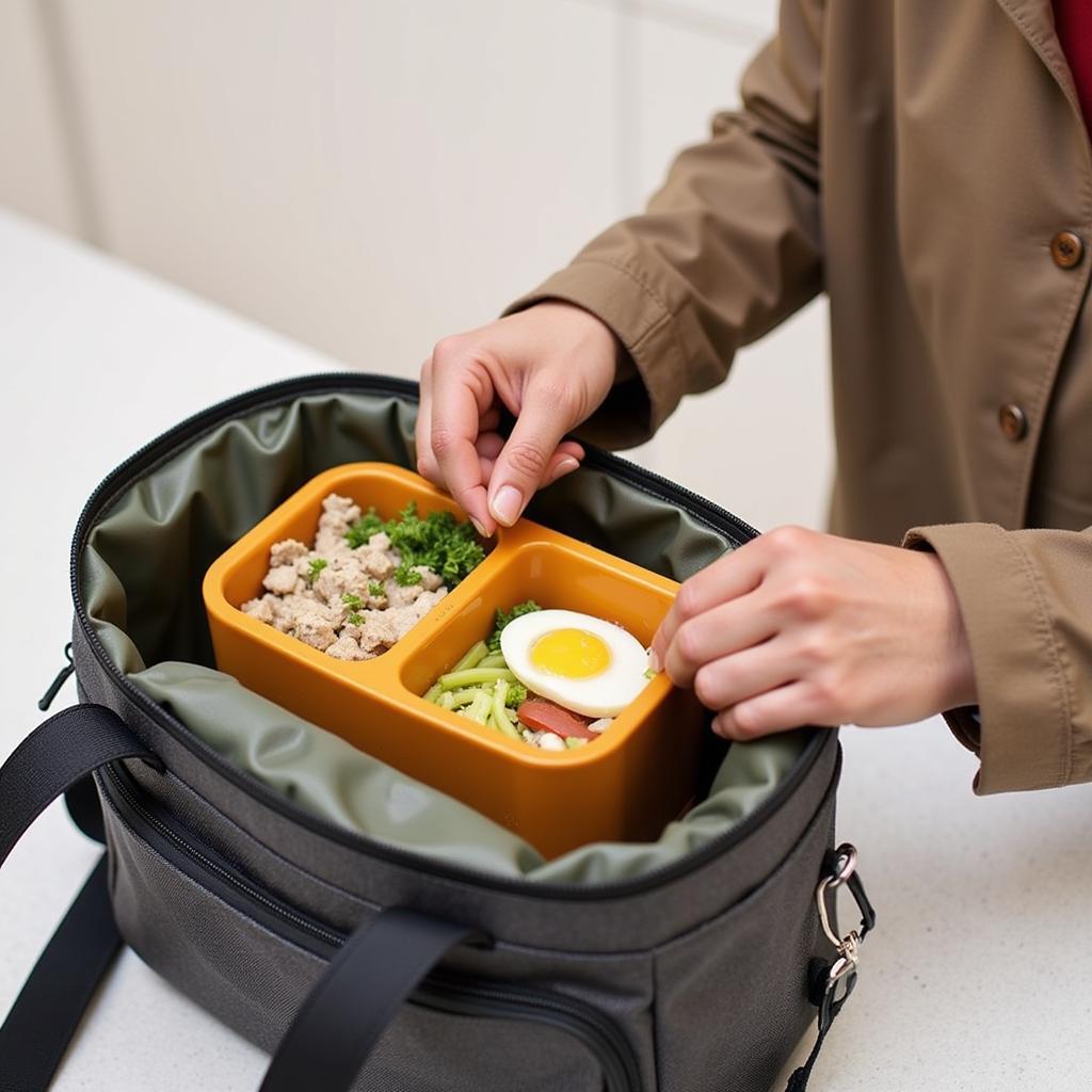 Reusable Takeaway Food Container in Lunch Bag