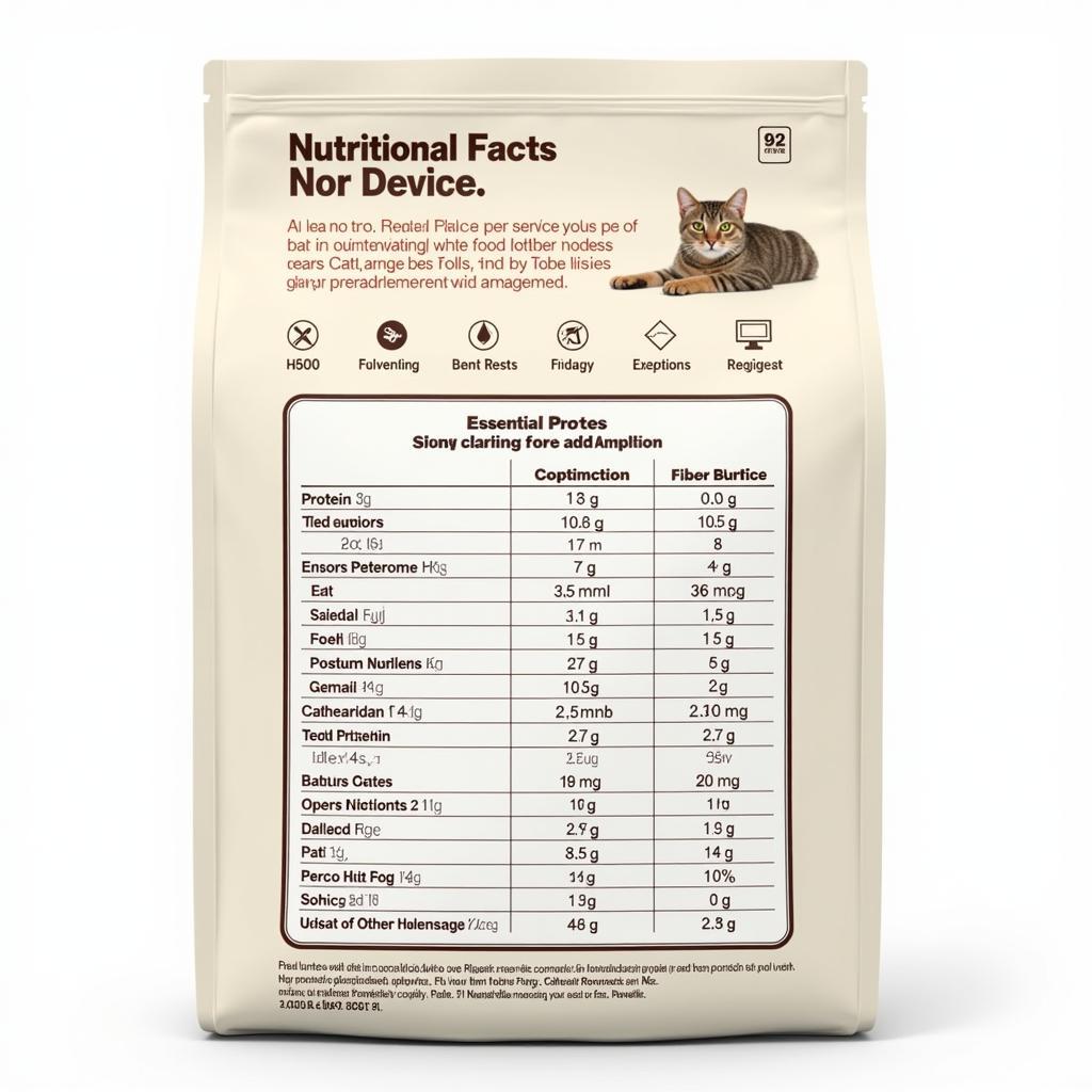 Nutritional Information for Reveal Cat Food