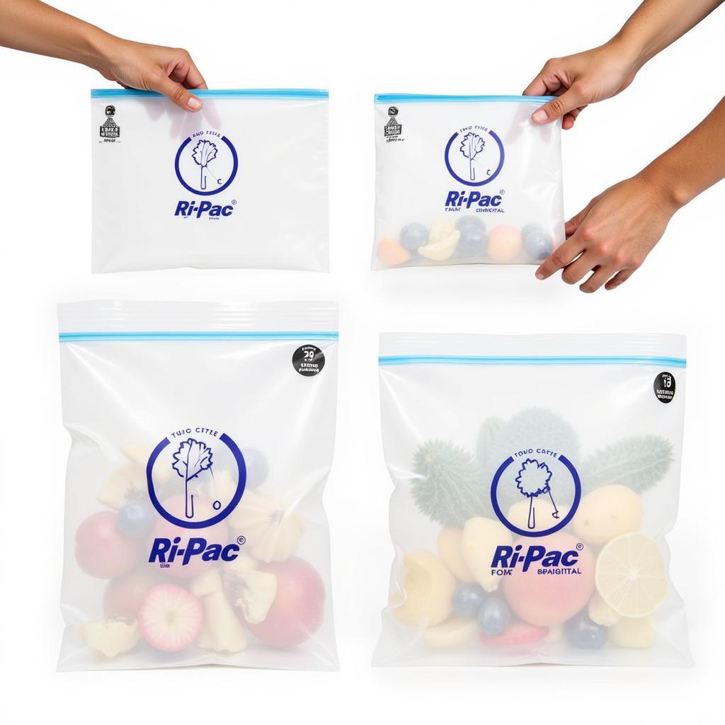 Ri-Pac food storage bags in various sizes