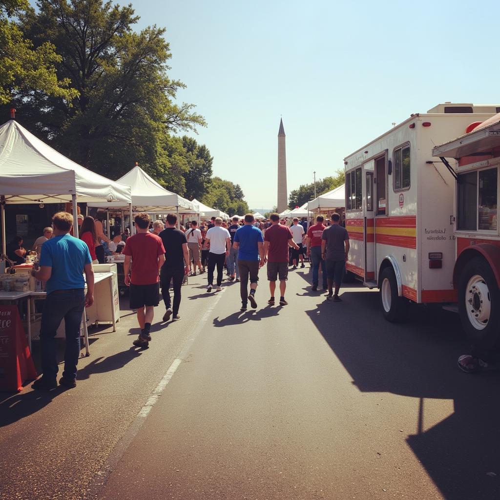  Lively Atmosphere at the River Falls Food Festival 