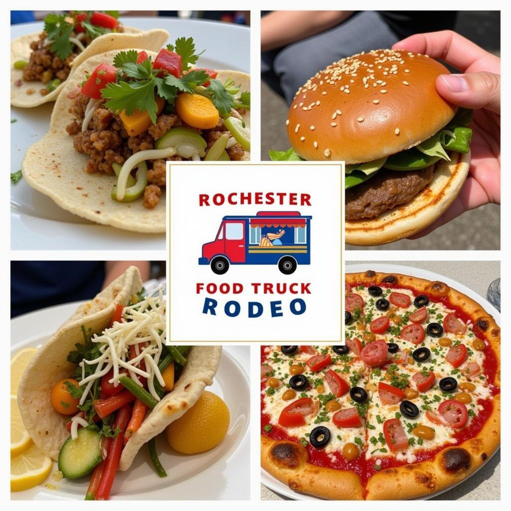 A variety of food options at the Rochester Food Truck Rodeo