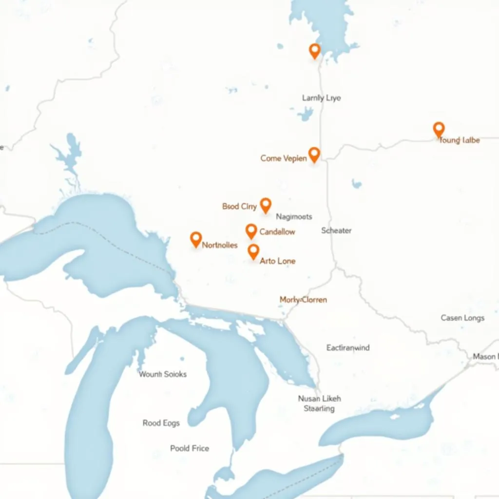 Map of Food Pantry Locations in Round Lake