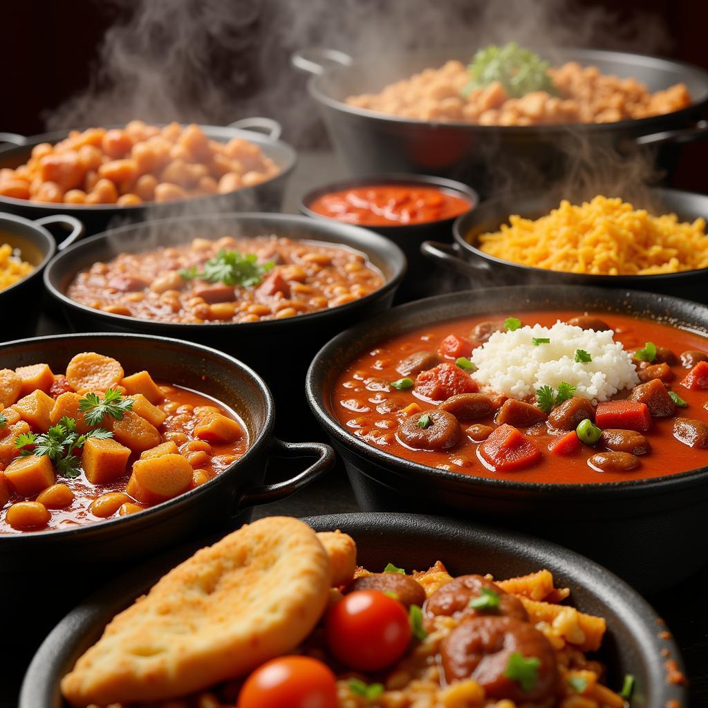 Delicious Cajun Cuisine at Russell's Food Center's Hot Food Counter