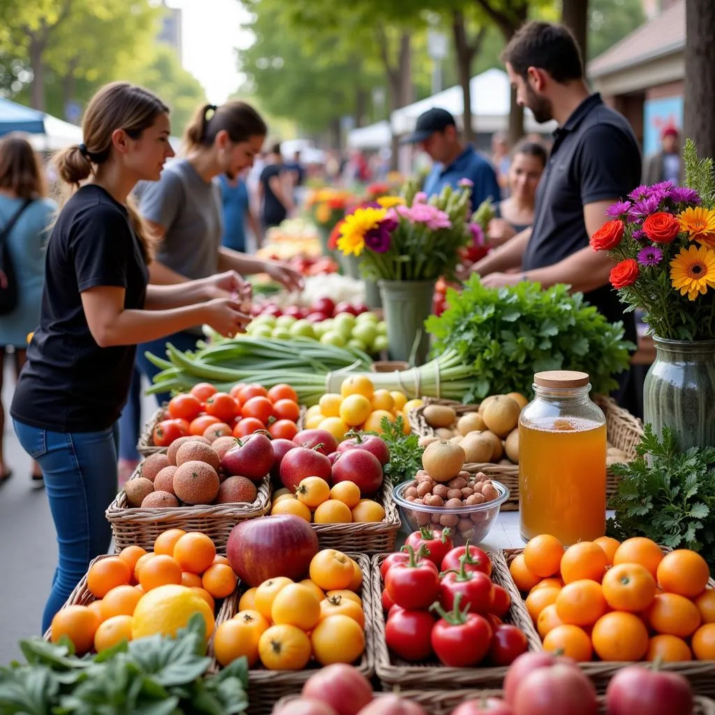 Sacramento Farmers Market Bursting with Colorful Produce