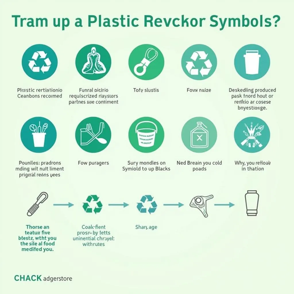 Safe plastic recycling symbols for food containers