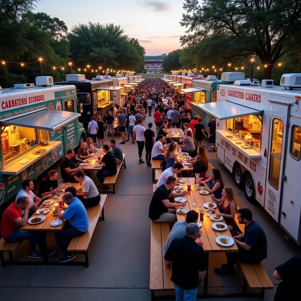 Vibrant San Antonio Food Truck Park