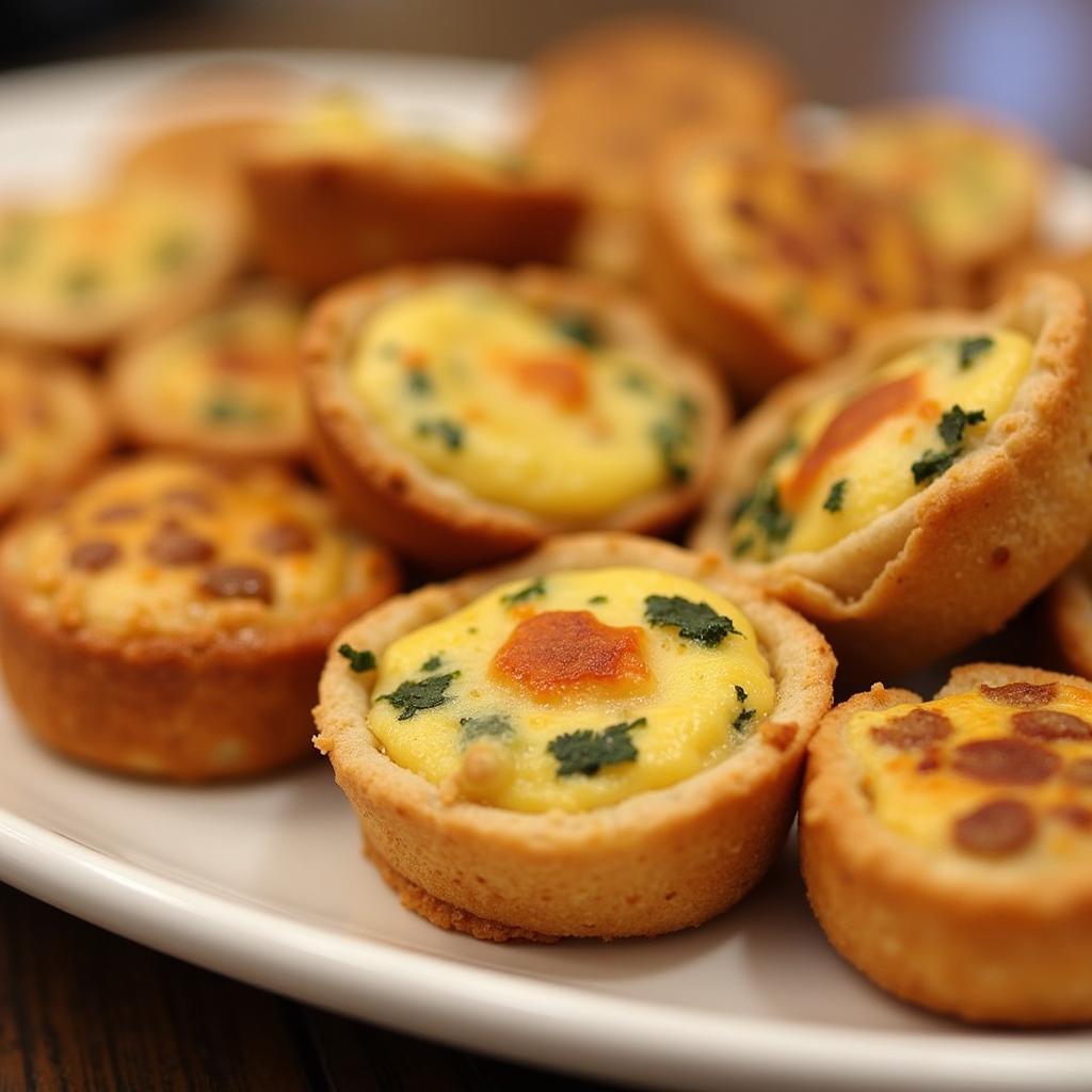 Savory Church Coffee Hour Food Ideas: Mini Quiches and Sausage Rolls