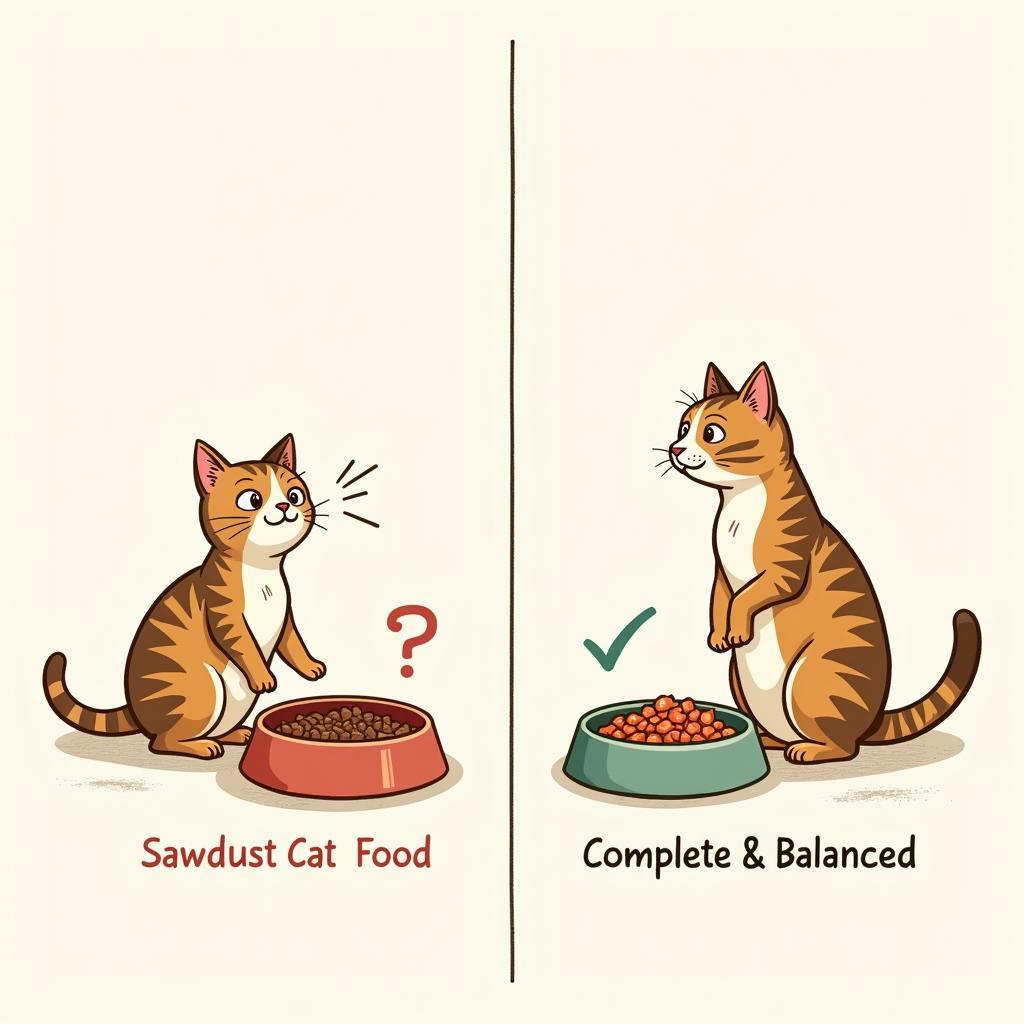 The Myth vs. Reality of Sawdust in Cat Food