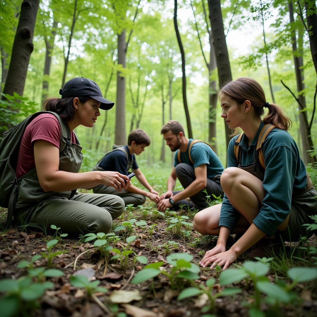 Scientists Studying Food Web Dynamics