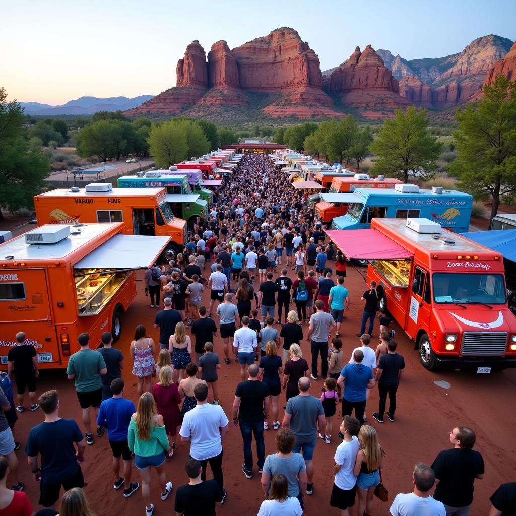 Sedona Food Truck Festival Crowd