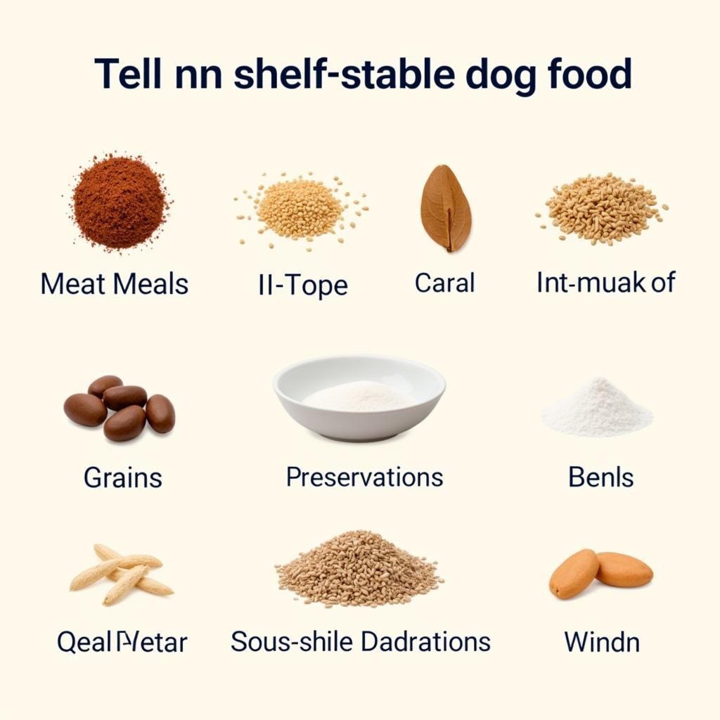 Ingredients in shelf stable dog food