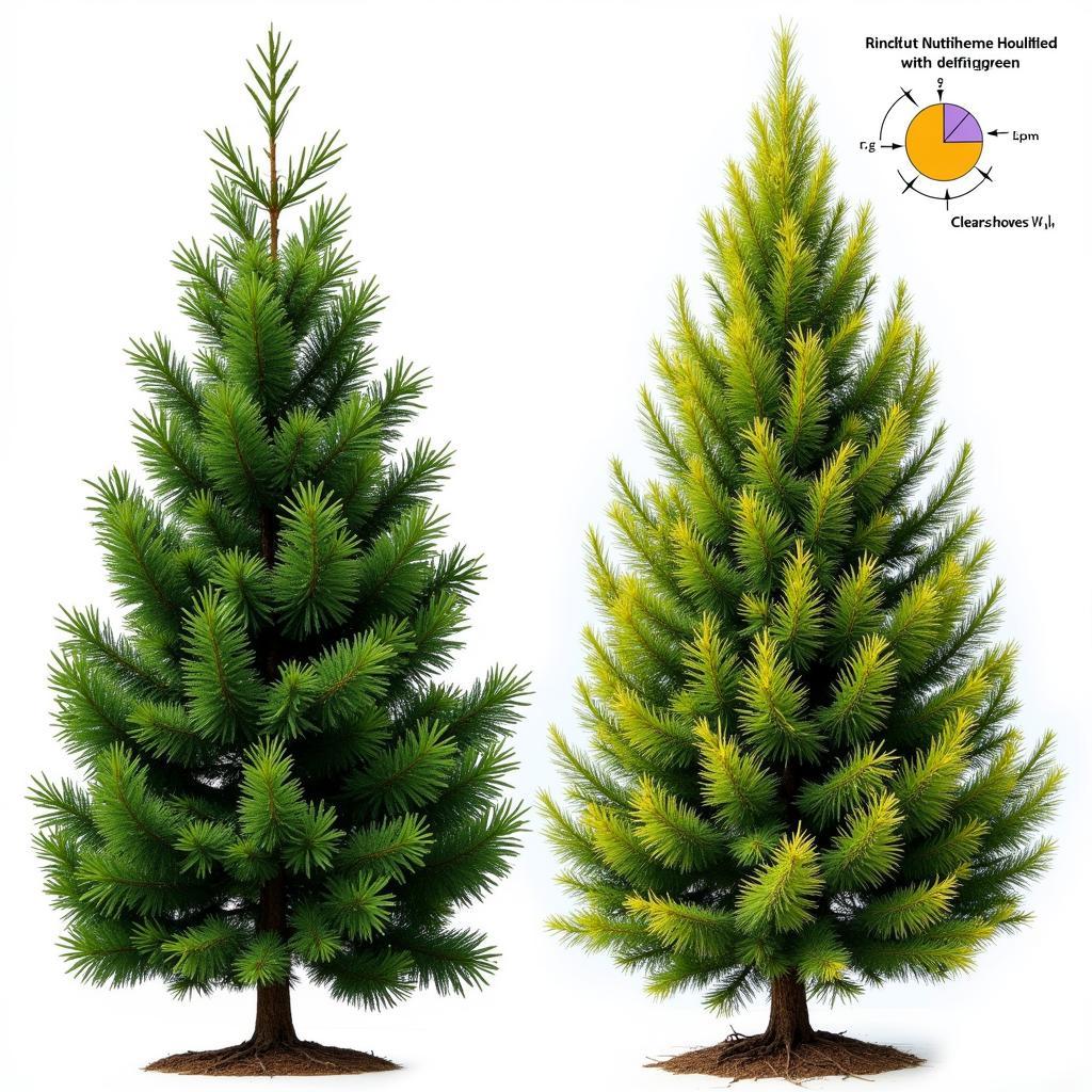 Signs of Nutrient Deficiency in Evergreens: Yellowing Needles and Stunted Growth