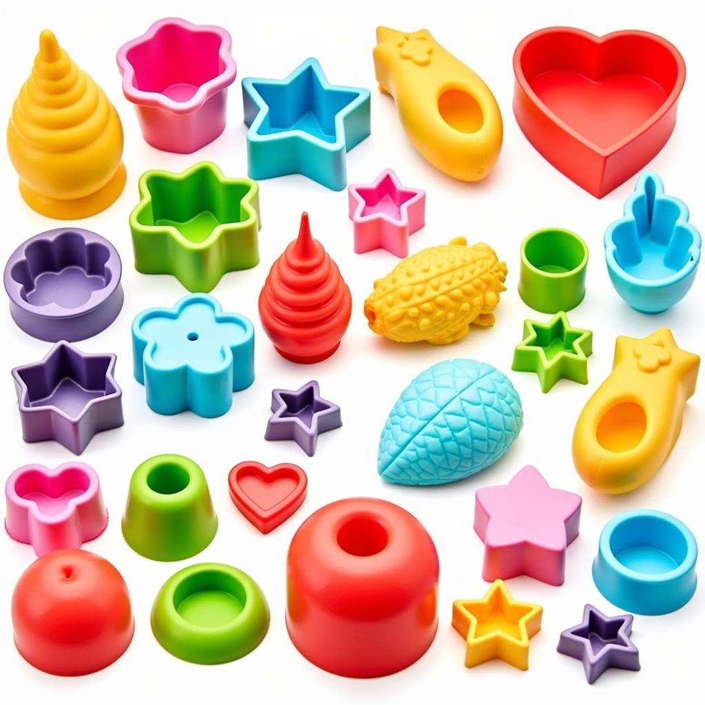 Assortment of Colorful Silicone Molds